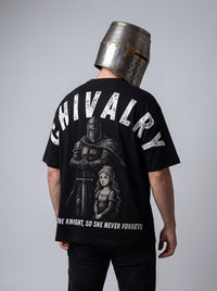 CHIVALRY – fekete – modellfotó