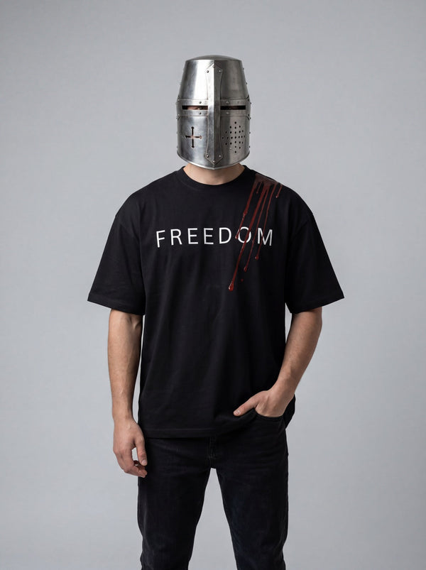 CHARLIE KIRK — FREEDOM – fekete – elölnézet