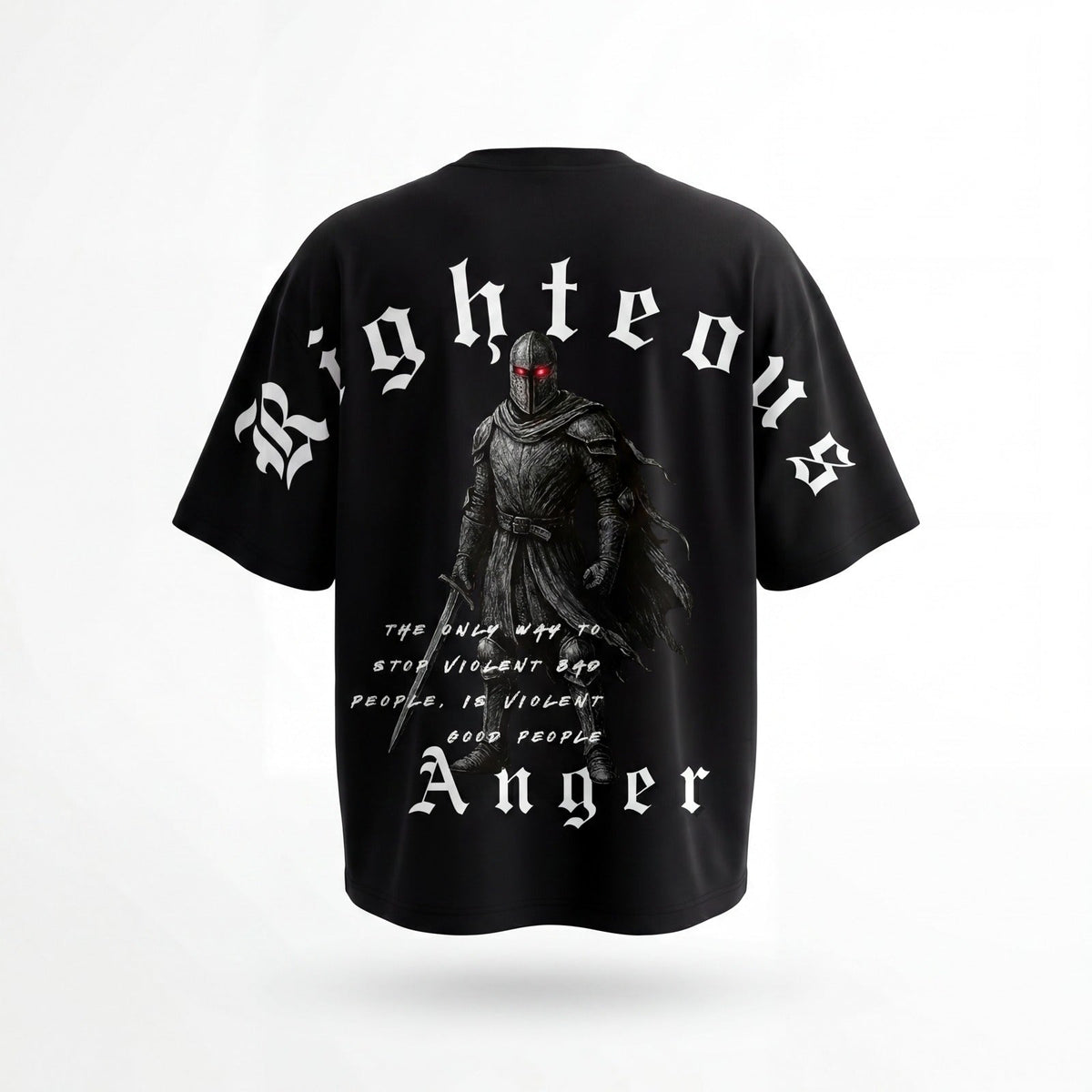 RIGHTEOUS ANGER – fekete – hátoldal