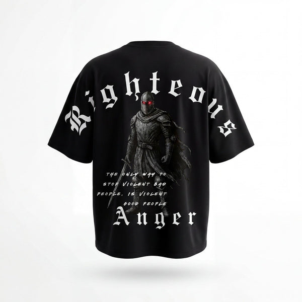 RIGHTEOUS ANGER – fekete – hátoldal